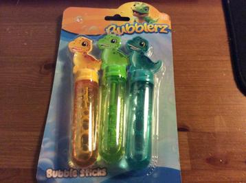 Bubblerz. Bubble sticks. Dinosaurs. set van 3. Nieuw beschikbaar voor biedingen