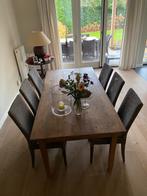 6 eetkamerstoelen Vincent Sheppard, Huis en Inrichting, Stoelen, Ophalen, Gebruikt, Bruin, Vijf, Zes of meer stoelen