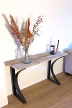 Op maat gemaakte sidetable, consoletafel, wandtafel, 200 cm of meer, Zo goed als nieuw, Metaal, Industrieel