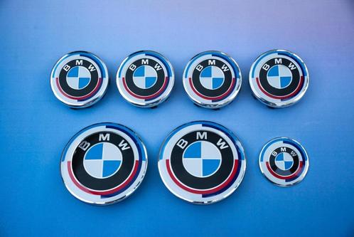 BMW 50 Jahre M logo’s emblemen naafdoppen in diverse maten, Auto diversen, Tuning en Styling, Ophalen of Verzenden