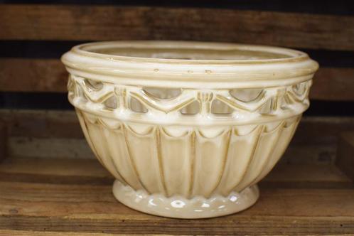 Porseleinen bloempot 44193, Tuin en Terras, Bloempotten, Gebruikt, Aardewerk, Minder dan 25 cm, Rond, Ophalen of Verzenden