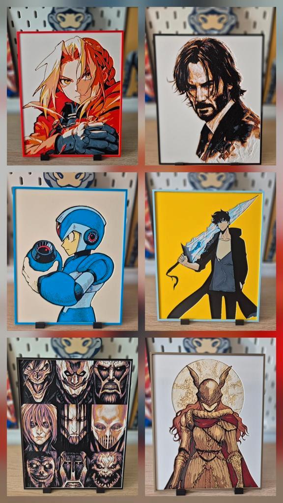 3D Schilderijen / 3D Art/ 3D hueforge / 3D prints, Computers en Software, 3D Printers, Nieuw, Ophalen of Verzenden