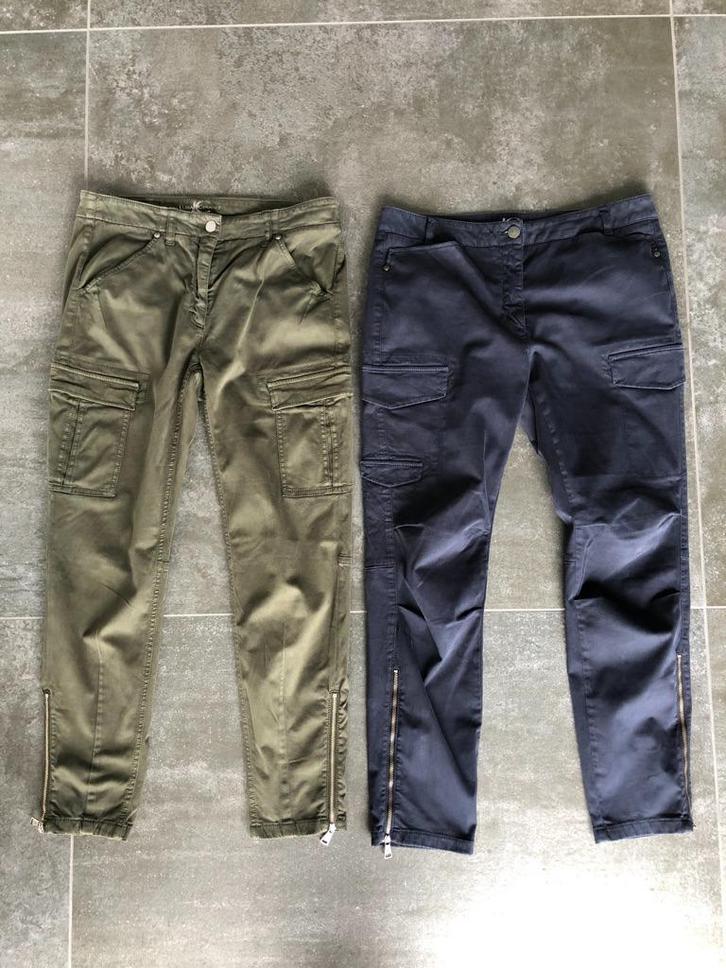 2 broeken LUISA CERANO, maat 38, Kleding | Dames, Broeken en Pantalons, Gedragen, Maat 38/40 (M), Blauw, Lang, Verzenden