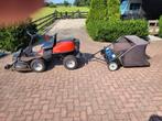 Jonsered frontmaaier met opveeg bak, Ophalen, Gebruikt, 90 tot 120 cm