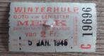 Winterhulp - Goed voor 1 Liter melk t.w.v. 2 Frank - 1945, Postzegels en Munten, Bankbiljetten | België, Verzenden, Los biljet