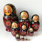 Russische 10-delige Set Matroesjka Baboesjka Nesting Dolls, Antiek en Kunst, Verzenden