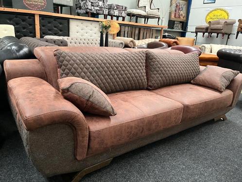 Outlet Maarssen 3 zits Nieuwe Bruine bank //Slaapbank 120 cm, Huis en Inrichting, Slaapkamer | Slaapbanken, Nieuw, 200 cm, Bruin