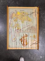 Vintage Topografische Kaart van Denemarken, Landkaart, 1800 tot 2000, Nederland, Ophalen