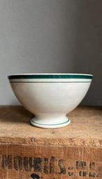 Antieke franse spoelkom groen streep grotere kom, Antiek en Kunst, Ophalen of Verzenden