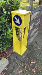 Verkeerszuil antieke mancave decoratie oude verkeerszuil, Ophalen of Verzenden, Zo goed als nieuw, Reclamebord