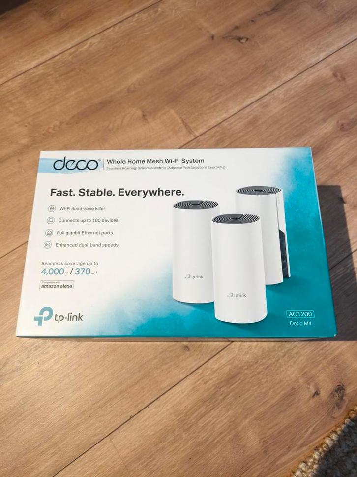TP-Link Deco M4 Mesh WiFi - Nieuw in doos!, Computers en Software, Powerlines, Nieuw, Ophalen of Verzenden