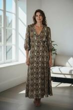 Graumann Lange Overslag Jurk Bruin XL (42), Graumann, Bruin, Verzenden, Maat 42/44 (L)