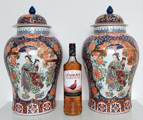 Stel GROTE Oude Chinees Porseleinen Balustervazen Qianlong g, Antiek en Kunst, Antiek | Porselein, Ophalen