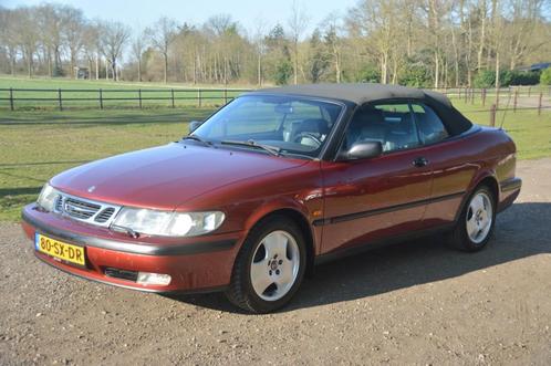 Saab 9-3 Cabrio 2.0t SE Automaat 1999 Clima Leer, Auto's, Saab, Bedrijf, Saab 9-3, ABS, Airbags, Airconditioning, Climate control