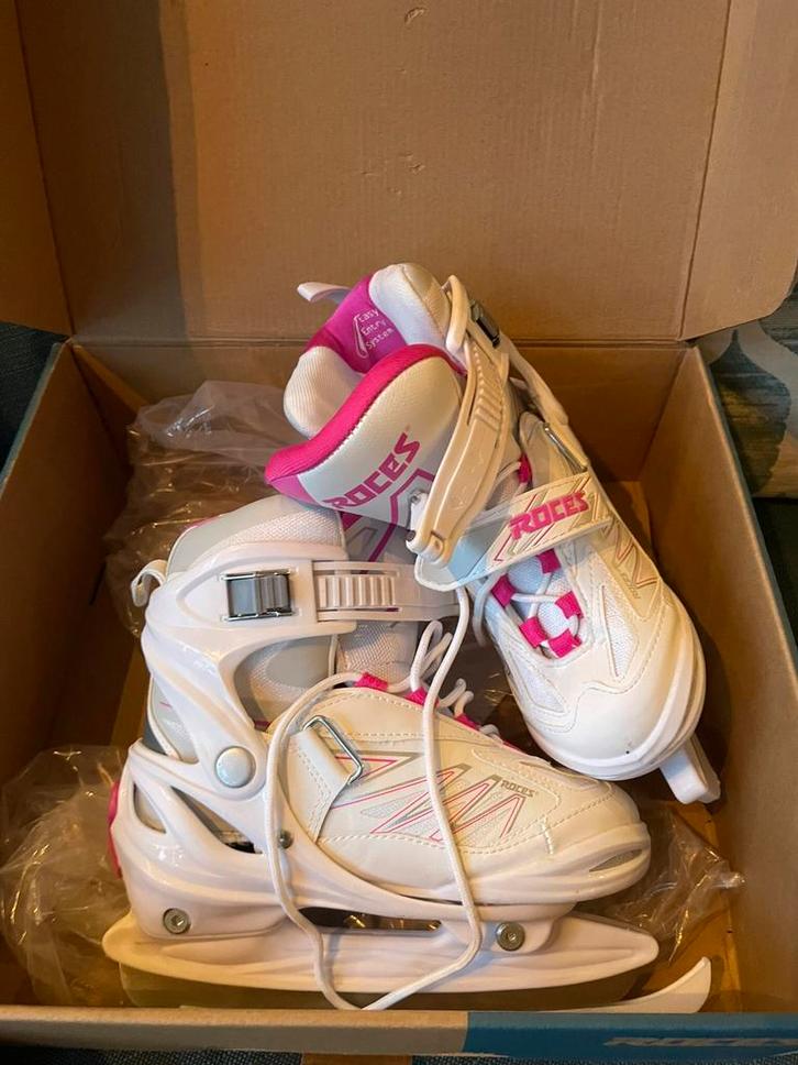 Verstelbare schaatsen maat 30-35 jongens en meisjes, Kinderen en Baby's, Speelgoed | Buiten | Rolschaatsen, Zo goed als nieuw