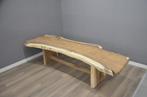 Suar Boomstamtafel (320 cm) op Blokpoten, 100 tot 150 cm, Ophalen of Verzenden, Vijf personen of meer, Metaal