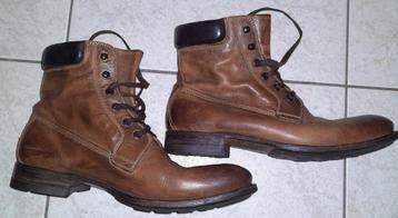 Grisport: Lederen herenlaars/schoen maat 41. Made in Italië beschikbaar voor biedingen