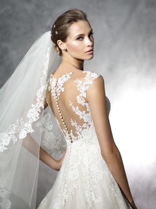 Trouwjurk maat 34 pronovias, Ophalen of Verzenden, Zo goed als nieuw, Wit, Trouwjurk
