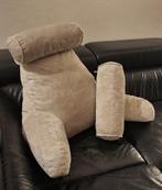 Q-living XXL leeskussen rugonderstuning fluweel zacht zo, Ophalen, Zo goed als nieuw, Beige, Overige vormen