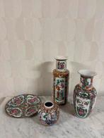 Vintage antieke Chinese vazen bord hollywood regency, Antiek en Kunst, Ophalen of Verzenden