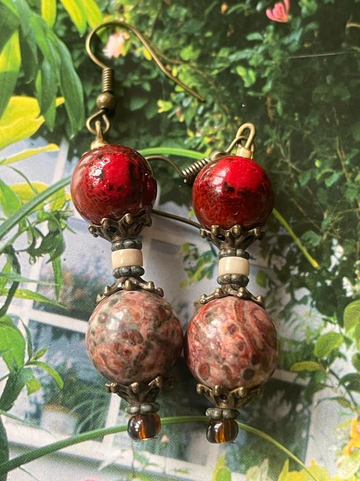Herfst/ Winter hangers, Sieraden, Tassen en Uiterlijk, Oorbellen, Nieuw, Overige materialen, Ophalen of Verzenden