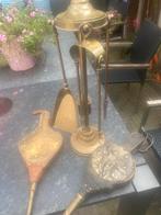 Antieke Open Haard Set met Blaasbalgen, Antiek en Kunst, Antiek | Koper en Brons, Ophalen of Verzenden, Koper