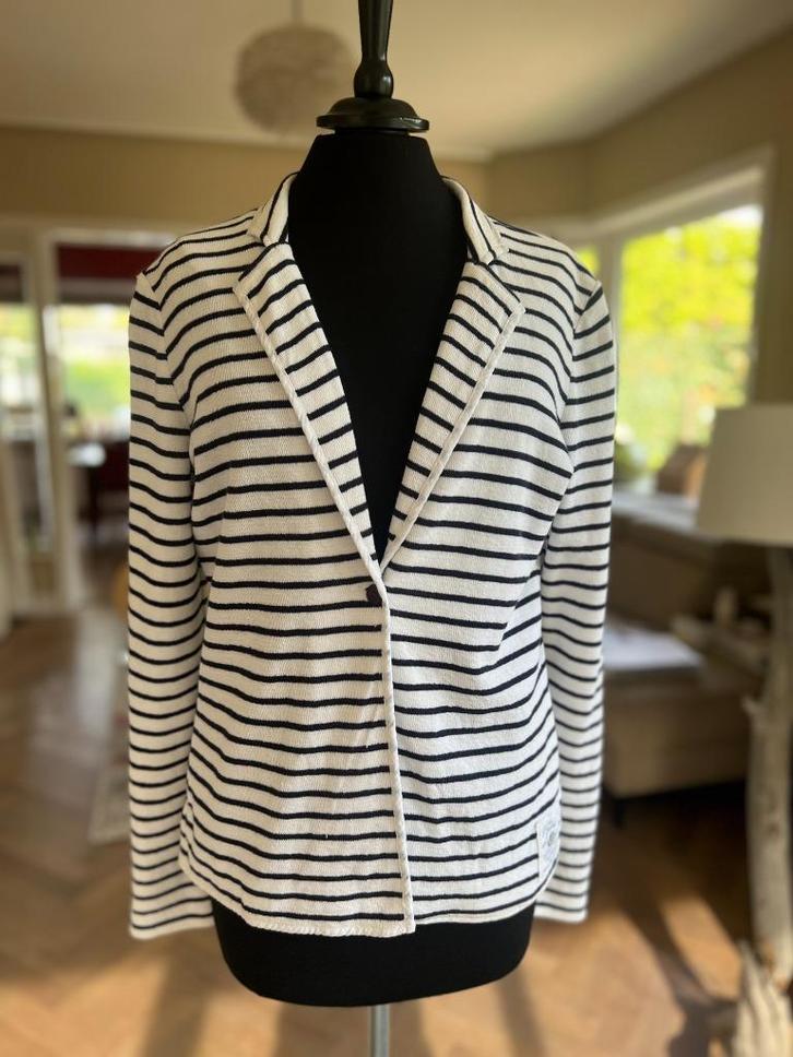 Tom Tailor Poloteam - Vest - navy blazer stripe, Kleding | Dames, Jasjes, Kostuums en Pakken, Gedragen, Jasje, Maat 38/40 (M)