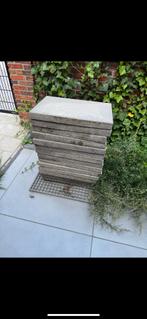 Gratis tegels - 80 x 40, Tuin en Terras, Ophalen, Gebruikt, Beton, Terrastegels