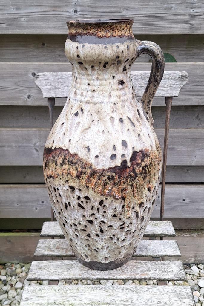 Prachtige vintage West Germany Fat lava vloer vaas., Verzamelen, Retro, Huis en Inrichting, Ophalen of Verzenden