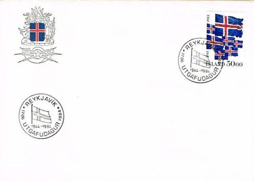 IJsland 1984 40 jarig feest, Postzegels en Munten, Postzegels | Eerstedagenveloppen, Onbeschreven, Europa, Ophalen of Verzenden