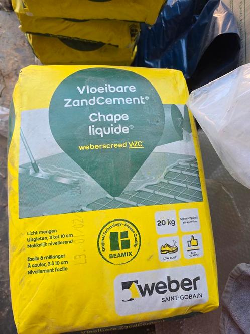 Weber Vloeibaar Zandcement 11 zakkenvan 20kg, Doe-het-zelf en Verbouw, Vloerdelen en Plavuizen, Nieuw, Overige typen, Overige materialen