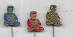 SAARTJE UIT DE TV SERIE SWIEBERTJE 3 STUKS, Verzamelen, Ophalen of Verzenden, Gebruikt, Overige onderwerpen, Speldje of Pin
