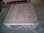 2x White Wash Salontafel/Bijzettafel 65x65, Huis en Inrichting, Tafels | Salontafels, Ophalen, Gebruikt, 50 tot 100 cm, 50 tot 100 cm