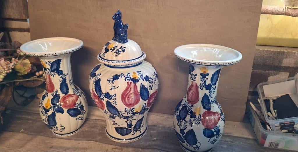 Kast stel hand geschilderd, Antiek en Kunst, Ophalen of Verzenden