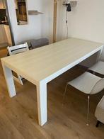 Witte tafel, Huis en Inrichting, Tafels | Eettafels, Ophalen, Gebruikt, 200 cm of meer, 50 tot 100 cm