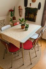 Formatica Vintage eettafel met stoelen, Huis en Inrichting, Tafels | Eettafels, Ophalen, Gebruikt, 100 tot 150 cm, 50 tot 100 cm