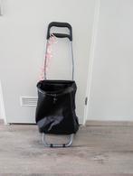 Boodschappenkarretje, Sieraden, Tassen en Uiterlijk, Tassen | Reistassen en Weekendtassen, Ophalen, Zo goed als nieuw, Zwart, Wieltjes