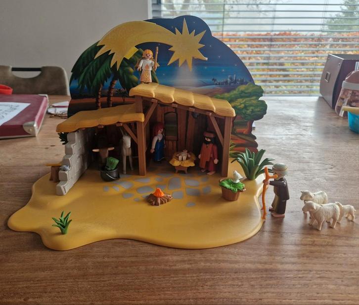 Playmobiel Grote Kerststal (5588) en De Drie Koningen (9497), Kinderen en Baby's, Speelgoed | Playmobil, Gebruikt, Complete set