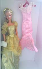 Vintage Barbie 1966 made in China met 1 extra jurk, Verzamelen, Poppen, Ophalen of Verzenden, Gebruikt, Pop