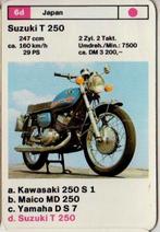 Kwx38 -- motorkaartje 6D Suzuki T 250, Ophalen of Verzenden, Zo goed als nieuw, Motoren