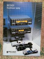 Nederlandse brochure folder autoradio programma Becker nieuw, Ophalen of Verzenden, Nieuw, Overige merken, Becker Autoradio