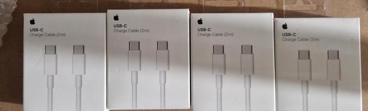4x Originele Apple USB-C Lightning Kabel 2m - Nieuw!, Telecommunicatie, Mobiele telefoons | Apple iPhone, Nieuw, Ophalen of Verzenden