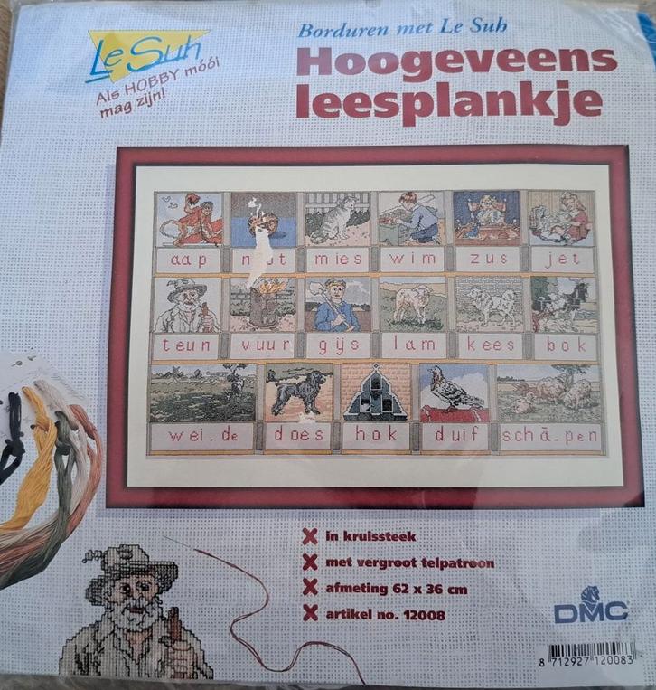 Borduurpakket Hoogeveens Leesplankje - Le Suh, Hobby en Vrije tijd, Borduren en Borduurmachines, Ophalen of Verzenden