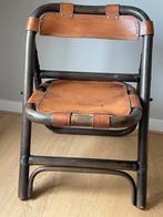 Tuigleren stoel bamboe design., Huis en Inrichting, Ophalen, Gebruikt