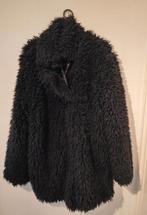 Fluffy Jas, Ophalen of Verzenden, Zo goed als nieuw, Maat 42/44 (L), Zwart