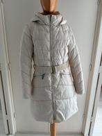 Crème Witte Winterjas met Capuchon, Kleding | Dames, Jassen | Zomer, Ophalen of Verzenden, Zo goed als nieuw, Maat 38/40 (M), Beige