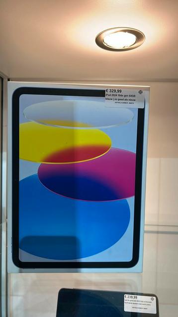 Ipad 2024 10de generatie 64gb blauw beschikbaar voor biedingen
