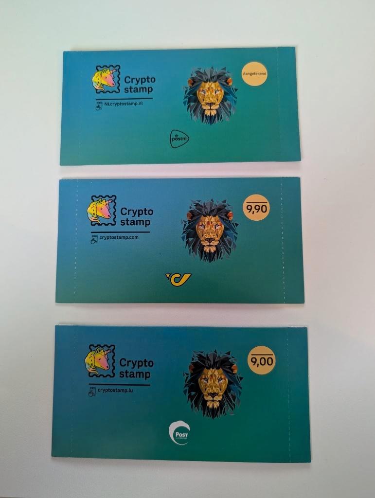 ≥ Postzegel Crypto Stamp Lion (NL, DE & LU) Limited Editions — Postzegels |  Thematische zegels — Marktplaats