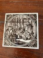 Tegel Plateelbakkerij Schoonhoven De Leraar, Antiek en Kunst, Antiek | Wandborden en Tegels, Ophalen of Verzenden