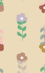 Kinderbehang Fleurtje Geel Bibelotte, Nieuw, Ophalen of Verzenden, Wanddecoratie, Info@bibelotte.nl